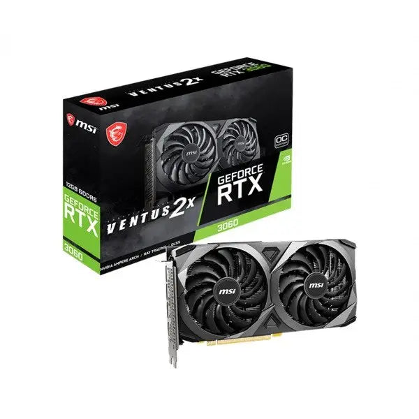 Msi Rtx 3060 Ventus 2X Oc 12Gb Gddr6 Gaming Graphics Card – TechCure India