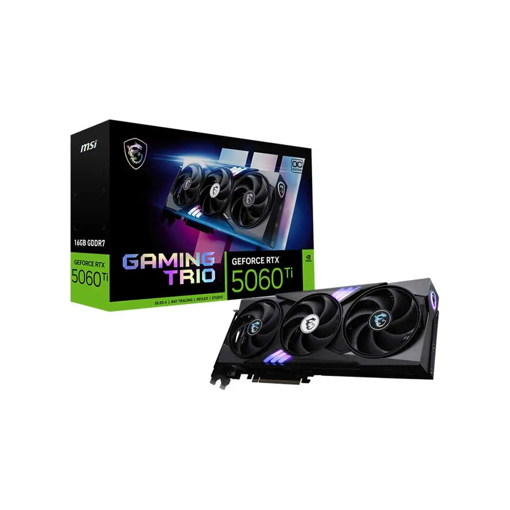 MSI RTX 5060 Ti Gaming Trio OC 16Gb GDDR7 Graphics Card (G506T-16GTC) – TechCure India