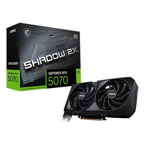 MSI RTX 5070 Shadow 2X OC 12GB GDDR7 Graphics Card – Model G5070-12S2C – TechCure India