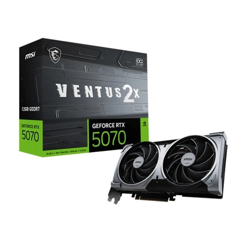 MSI RTX 5070 Ventus 2X OC 12GB GDDR7 Dual Fan Graphics Card – TechCure India