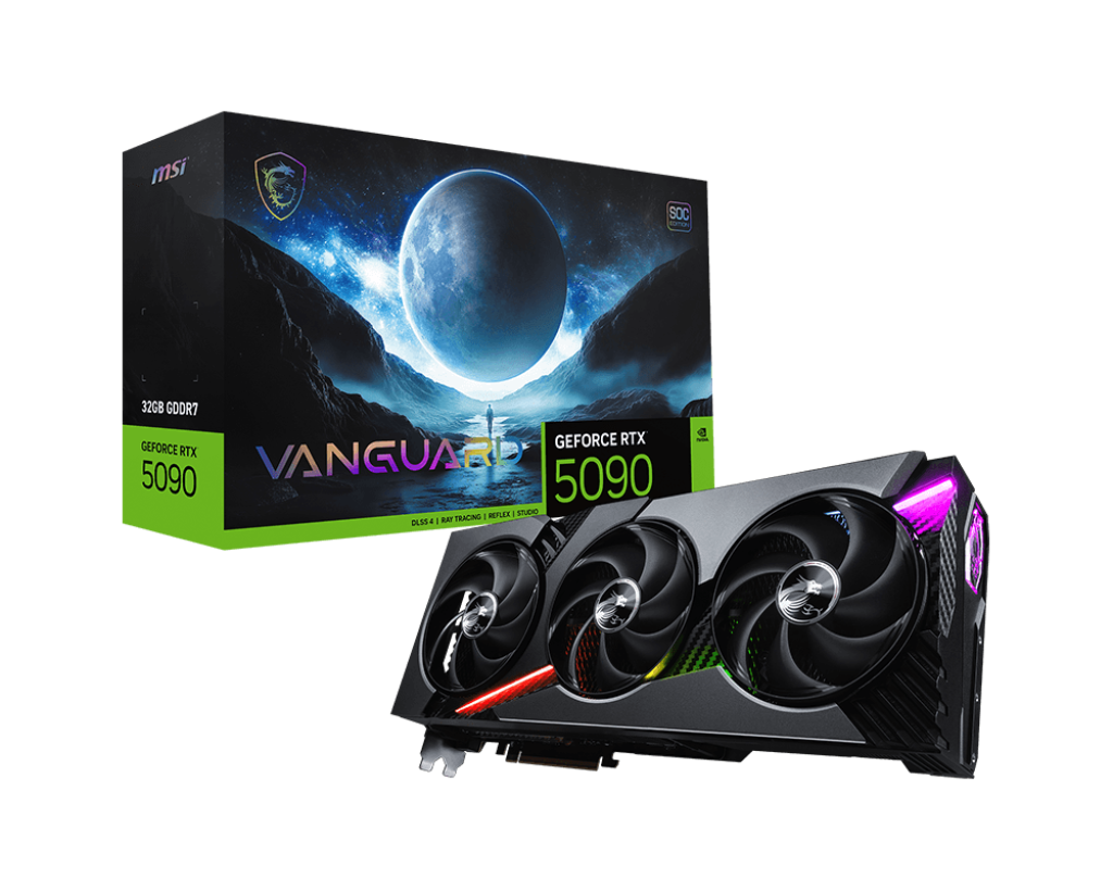 Msi Rtx 5090 Vanguard SOC 32Gb GDDR7 Graphics Card (G5090-32VGS) – TechCure India