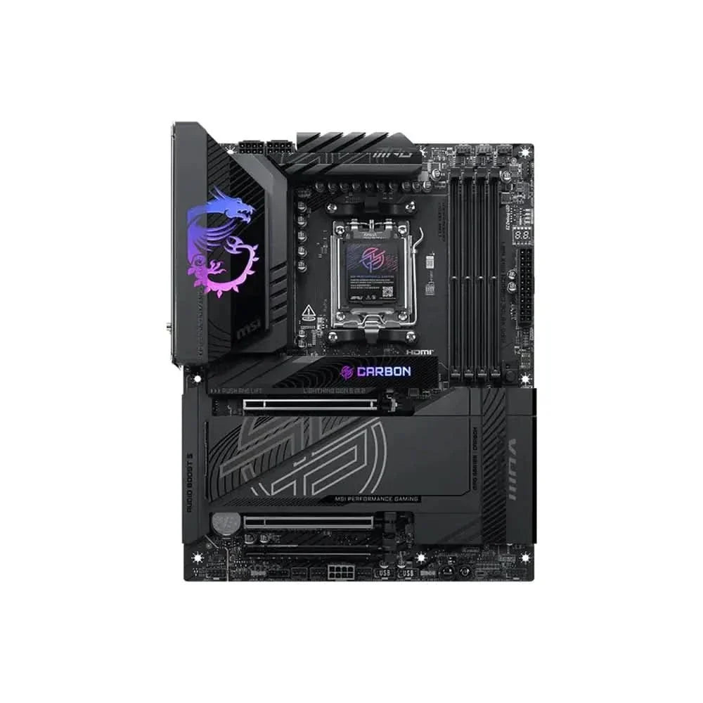 MSI X870E MPG CARBON MAX WIFI AMD Motherboard AM5 DDR5 ATX WiFi 7 – TechCure India
