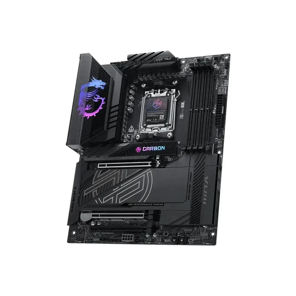 MSI X870E MPG CARBON MAX WIFI AMD Motherboard AM5 DDR5 ATX WiFi 7 – TechCure India
