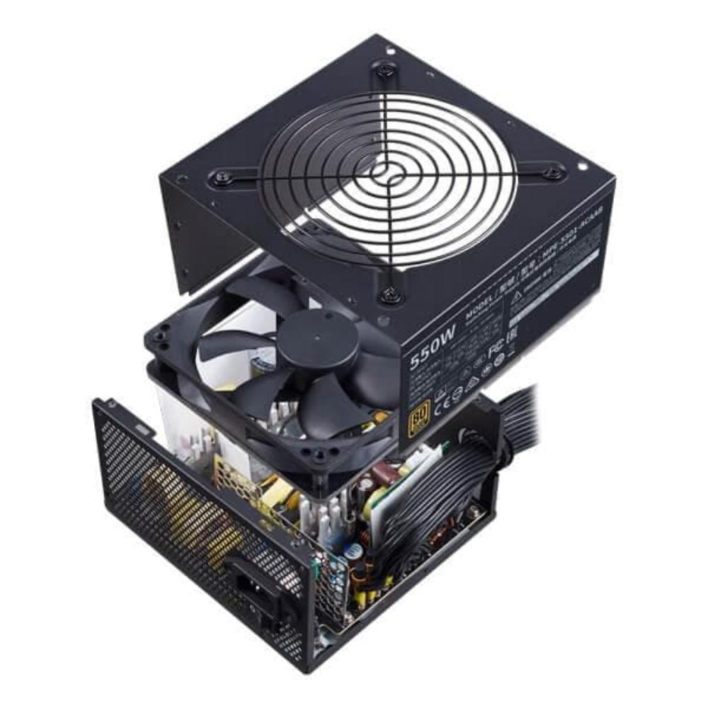 COOLER MASTER MWE 550 V2 550W 80+ Bronze Non Modular ATX 2.0 Power Supply - 4