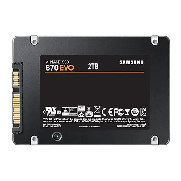 SAMSUNG 870 Evo 2TB 2.5 SATA SATA 3 Solid State Drive (SSD) - 6