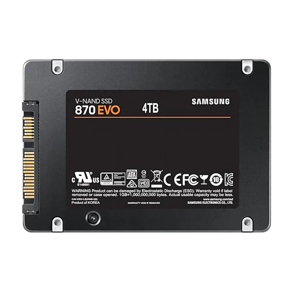 SAMSUNG 870 Evo 4TB 2.5 SATA SATA 3 Internal Solid State Drive (SSD) - 5