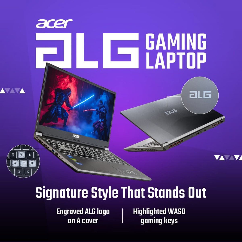 Acer ALG UN.34LSI.014, Intel Core 7-240H, RTX 3050-6GB GDDR6, 16 GB RAM, 512 GB SSD, FHD 15.6 inches 144Hz, Windows 11 Home plus MS Office, Titanium Gray, 1.99kg, AL15G-53 – TechCure India