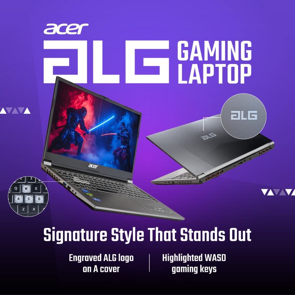 Acer ALG UN.34LSI.014, Intel Core 7-240H, RTX 3050-6GB GDDR6, 16 GB RAM, 512 GB SSD, FHD 15.6 inches 144Hz, Windows 11 Home plus MS Office, Titanium Gray, 1.99kg, AL15G-53 – TechCure India