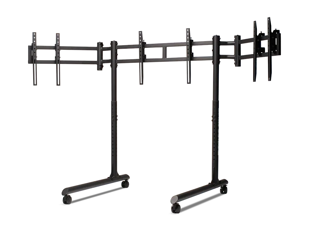 NLR Round Tube Freestanding Triple Monitor Stand – TechCure India