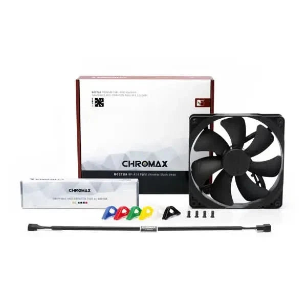 Noctua NF-A14 PWM chromax black swap 140mm Premium Case Fan – photo 5 – TechCure India