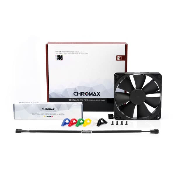 Noctua NF-F12 PWM chromax black swap 120mm Premium Case Fan – photo 3 – TechCure India
