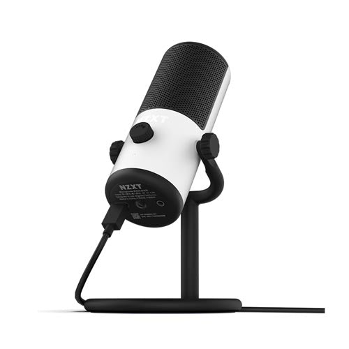 NZXT Capsule Mini Small Cardioid USB Gaming Microphone – White AP-WMMIC-W1 – TechCure India