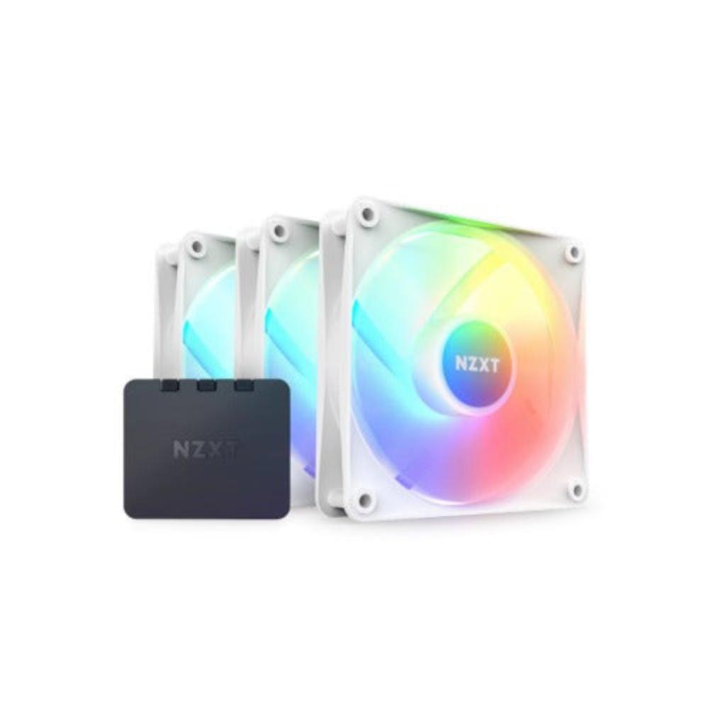 NZXT F120 RGB Core 120mm Cabinet Fan White (Triple Pack) – Model RF-C12TF-W1 – TechCure India