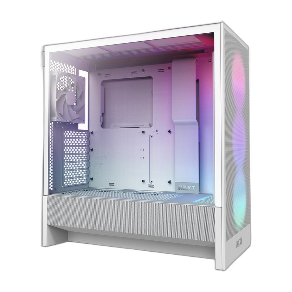 NZXT H5 Flow RGB 2024 E-ATX Mid Tower Cabinet White (CC-H52FW-R1) – photo 5 – TechCure India