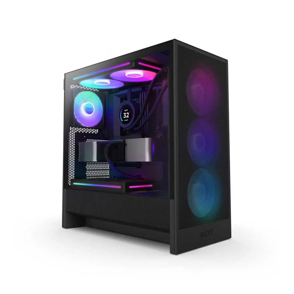 NZXT H5 Flow RGB 2024 Edition E-ATX Mid Tower Cabinet Black (CC-H52FB-R1) – TechCure India