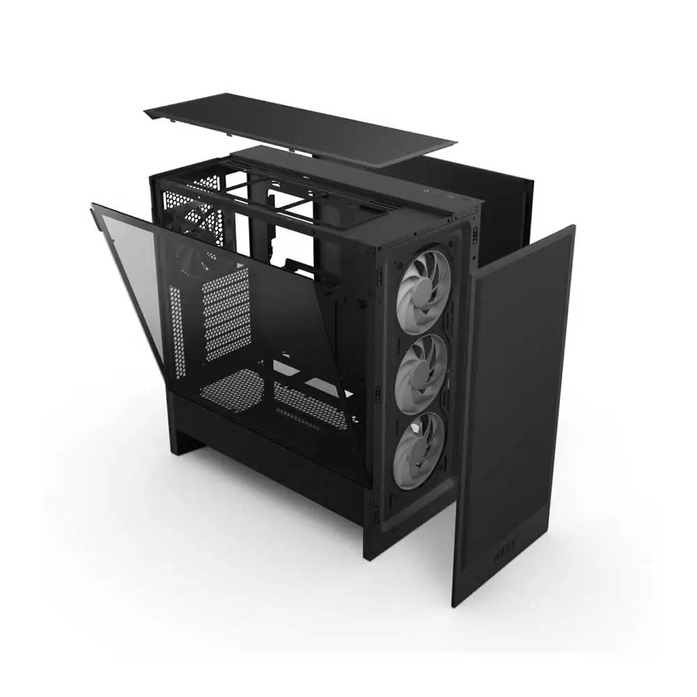 NZXT H5 Flow RGB 2024 Edition E-ATX Mid Tower Cabinet Black (CC-H52FB-R1) – TechCure India