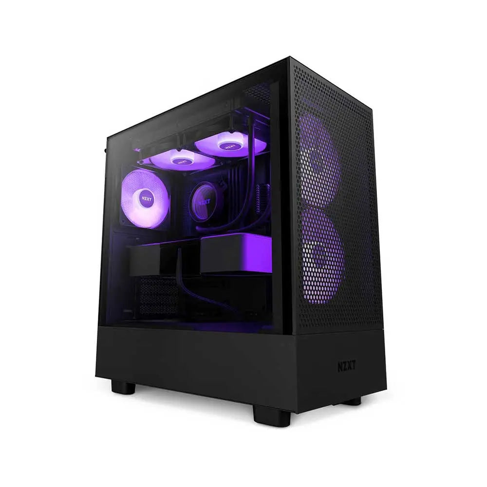 Nzxt H5 Flow Rgb Atx Mid Tower Cabinet (Black) (CC-H51FB-R1) – TechCure India