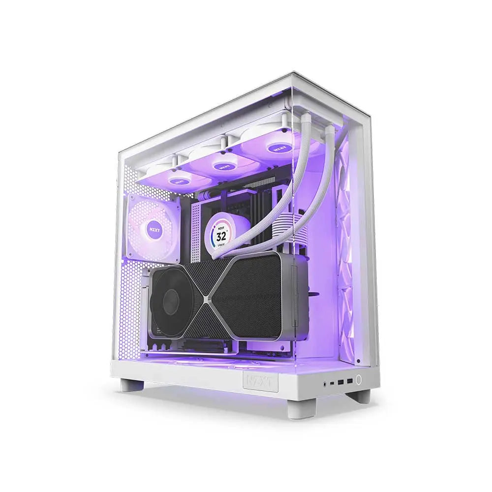 Nzxt H6 Flow Rgb Atx Mid Tower Cabinet Matte White (CC-H61FW-R1) – TechCure India