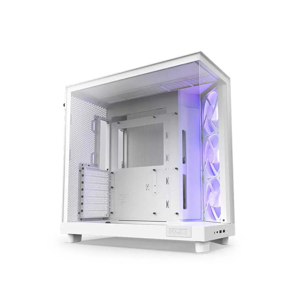 Nzxt H6 Flow Rgb Atx Mid Tower Cabinet Matte White (CC-H61FW-R1) – TechCure India