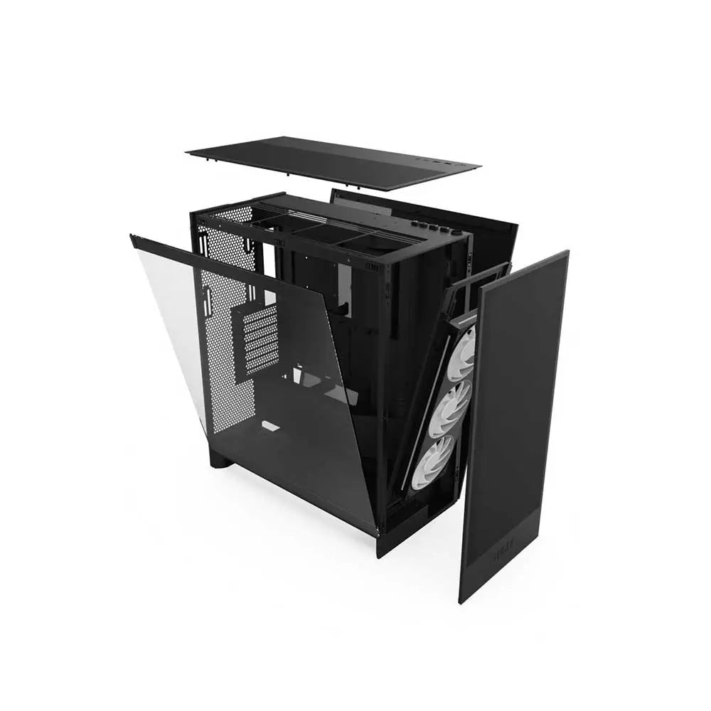 Nzxt H7 Flow Rgb Atx Mid Tower Cabinet Matte Black With Rgb Fans (CM-H72FB-R1) – TechCure India