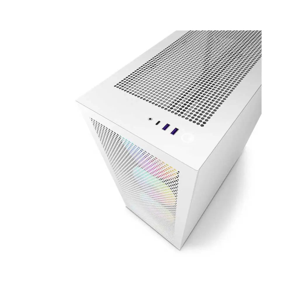 Nzxt H7 Flow Rgb Atx Mid Tower Cabinet (Matte White) (CM-H71FW-R1) – TechCure India