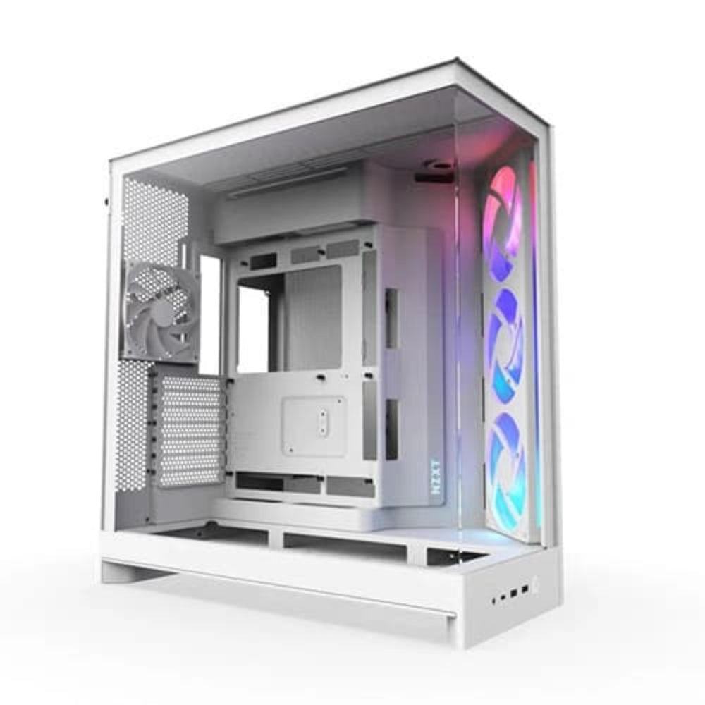 NZXT H9 Flow RGB 2025 Edition EATX Mid Tower Cabinet (White) – TechCure India