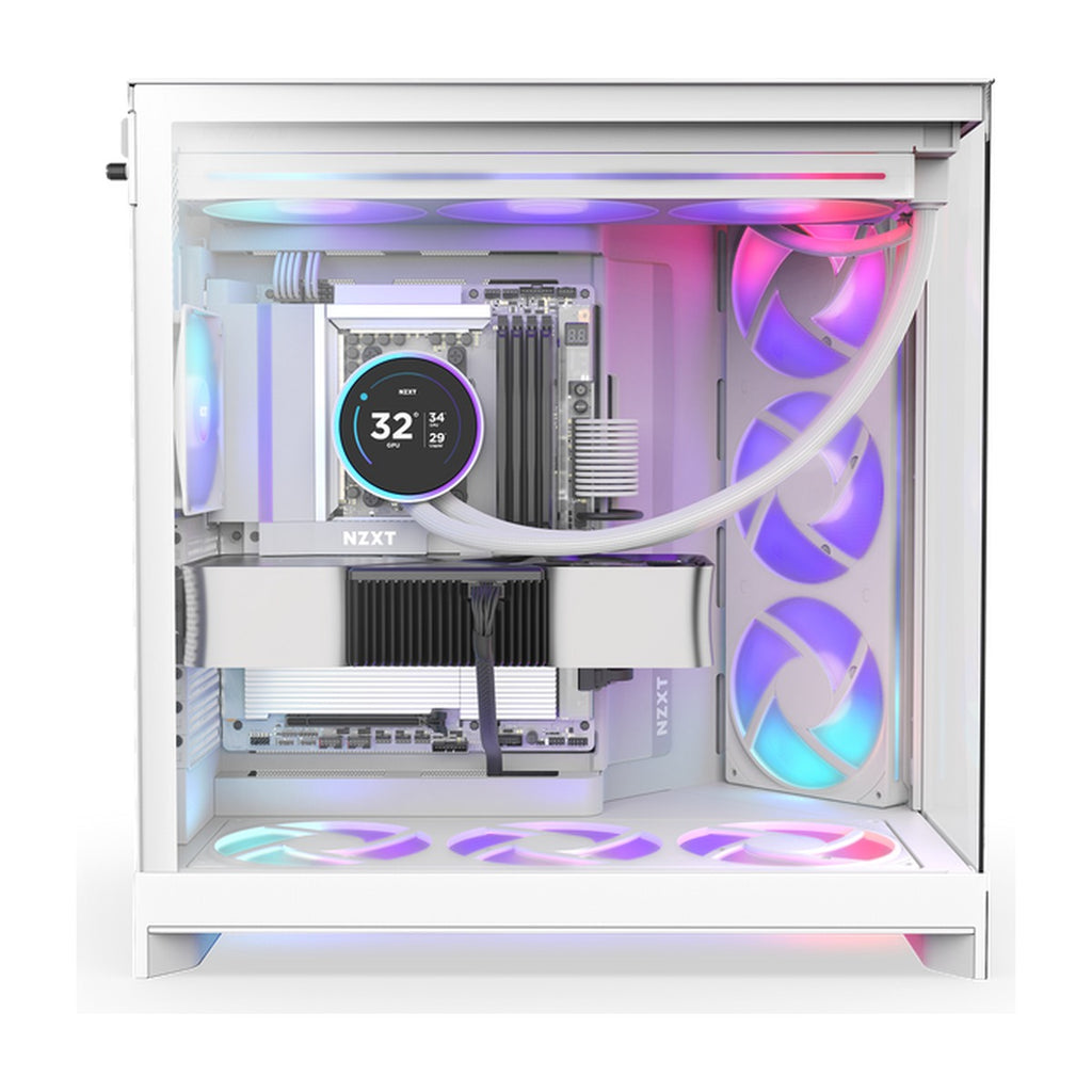 NZXT H9 Flow RGB ATX Mid Tower Cabinet White (CM-H92FW-R1) – photo 3 – TechCure India