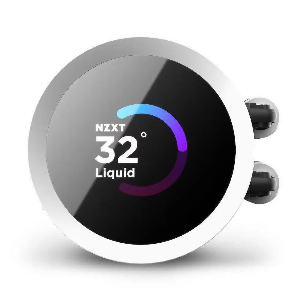 Nzxt Kraken 240 Rgb 240mm Aio Liquid Cooler With Lcd Display (Matte White) (RL-KR240-W1) – TechCure India