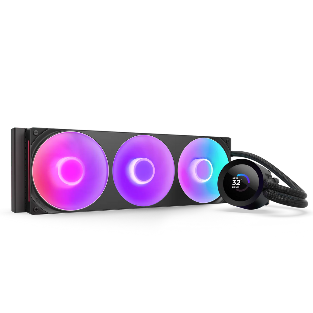 NZXT Kraken Plus 360 RGB 360mm AIO Liquid Cooler With 1.54″ LCD Black (RL-KR360-B2) – TechCure India