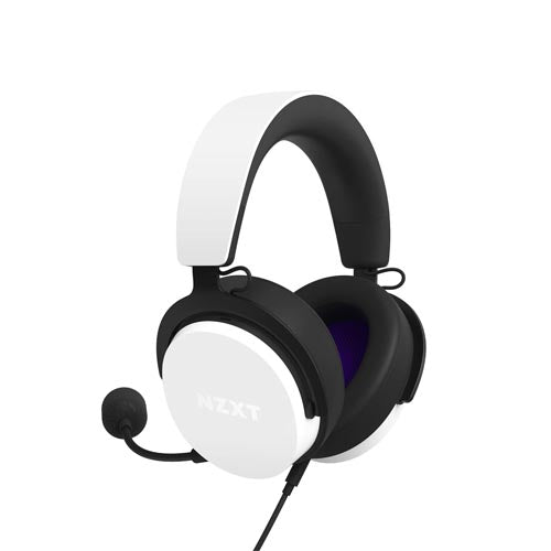 NZXT Relay Wired PC Gaming Headset (White) AP-WCB40-W2 – TechCure India