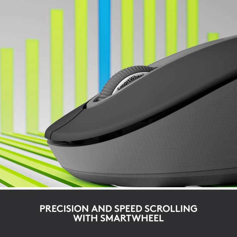 LOGITECH SIGNATURE M650 WIRELESS MOUSE GRAPHITE – TechCure India