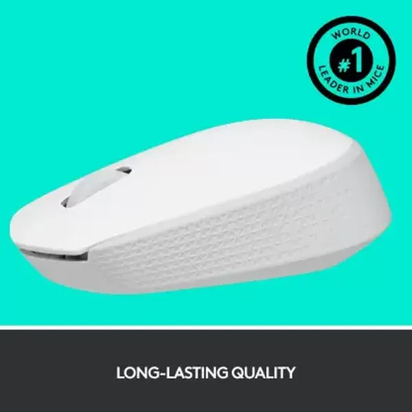 LOGITECH M171 Wireless Ambidextrous Gaming Mouse ( 1000DPI / 3 Macro Buttons ) ( Off-White ) - 4