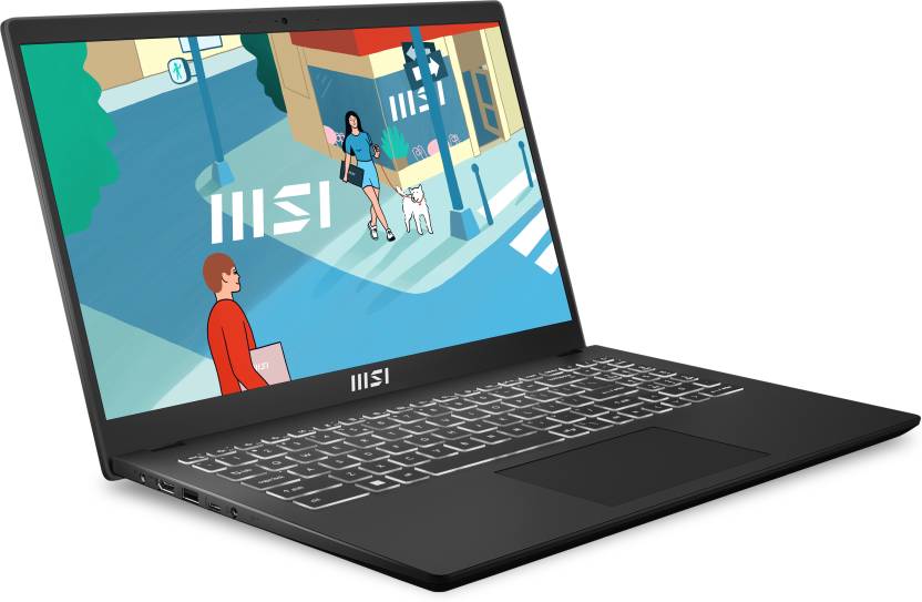 MSI MODERN 15 H B13M 224IN INTEL CORE I9 13TH GEN BUSINESS LAPTOP (16GB, 512GB SSD, WINDOWS 11 HOME, 15.6 INCH FULL HD IPS DISPLAY, MS OFFICE 2021, CLASSIC BLACK, 1.9 KG) – TechCure India