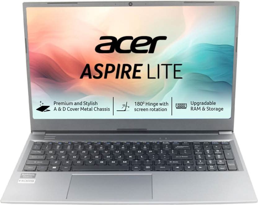 ACER ASPIRE LITE AL15-41 UN.31ZSI.04H [R7-7730U/16GB/512GB SSD/WIN11 HOME+MS24/15.6"/INTEGRATED GRAPHICS/1 YEAR(S)/GREY] – TechCure India