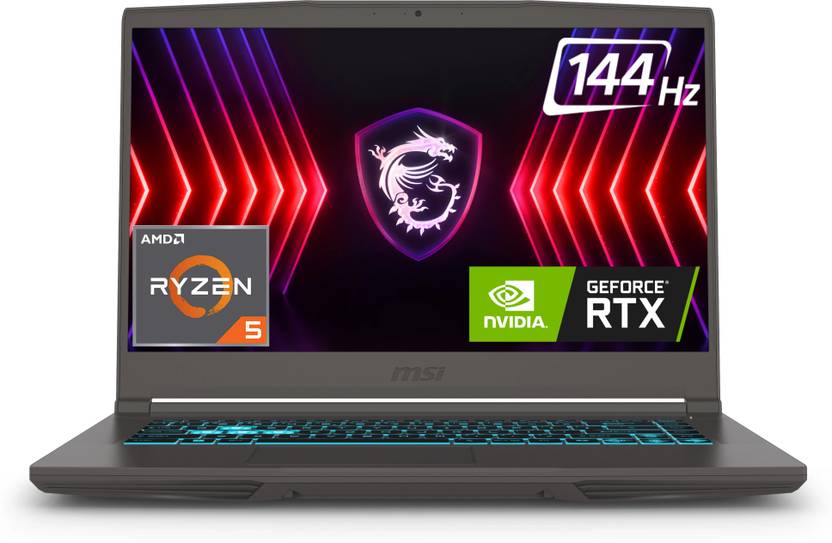 MSI THIN A15 B7UC-102IN [R5-7535HS/16GB/512GB SSD/WIN11 HOME/15.6"/4GB-RTX3050 GRAPHICS/2 YEAR(S)/GREY] – TechCure India