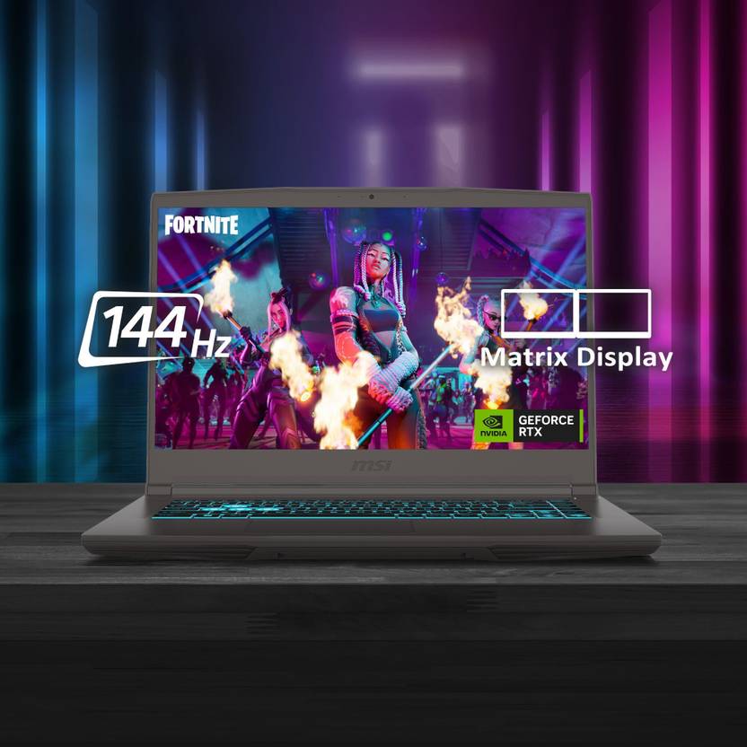 MSI Thin 15 Intel Core i5 13th Gen 13420H - (16 GB/512 GB SSD/Windows 11 Home/6 GB Graphics/NVIDIA GeForce RTX 3050/144 Hz) THIN 15 B13UDX-129IN Gaming Laptop (15.6 Inch, Cosmos Gray, 1.86 Kg) – TechCure India