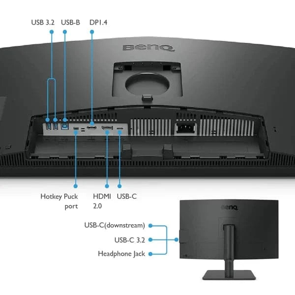 BENQ PD2706U 27 Inch 4K 60Hz 100% SRGB 5MS Gaming Monitor – TechCure India