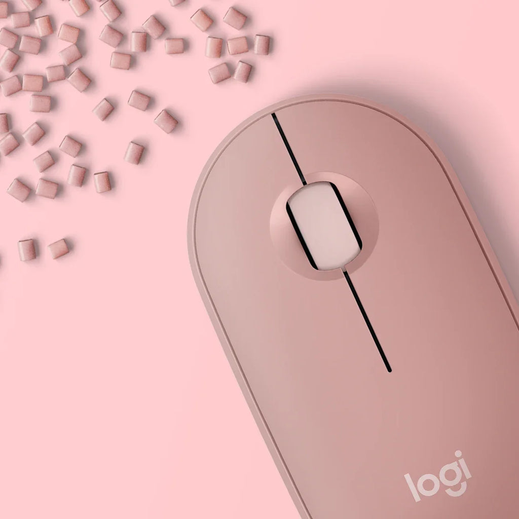 LOGITECH WIRELESS PEBBLE 2 M350S ROSE MOUSE – TechCure India