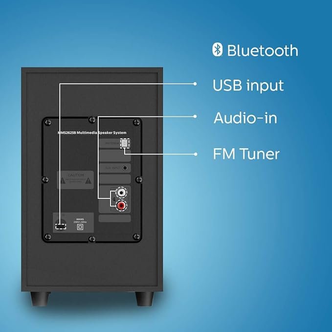 Philips Audio MMS2625B 2.1 Multimedia Speakers – TechCure India