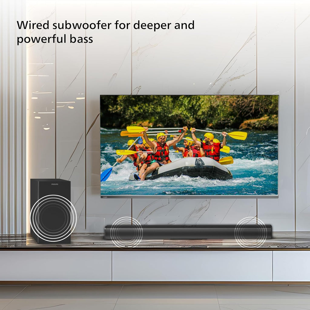 PHILIPS TAB4329 SOUNDBAR 2.1 – Model TAB4329/94 – TechCure India