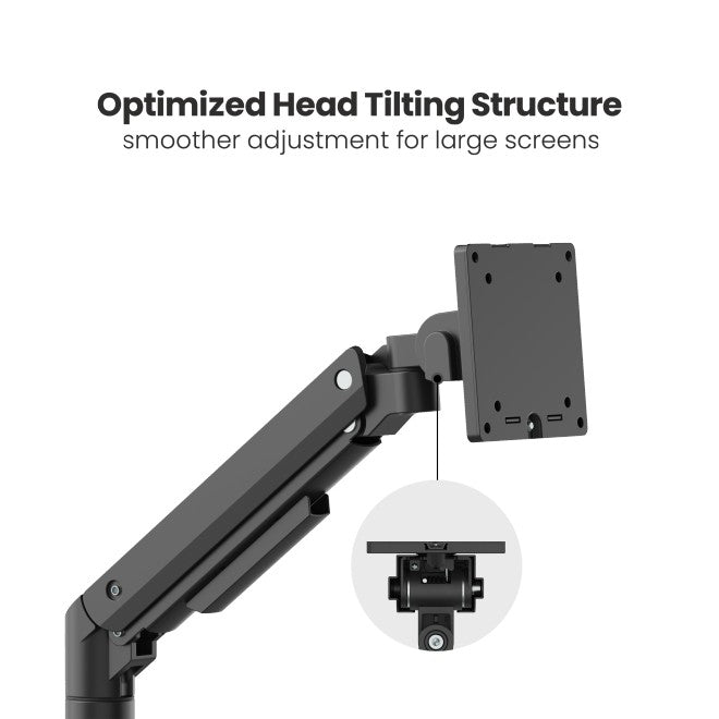 Premium Heavy Duty Gas Spring Monitor Arm For Heavy and Ultrawide Monitors (for 13–49″ Monitors/ 20kg capacity) — image 2