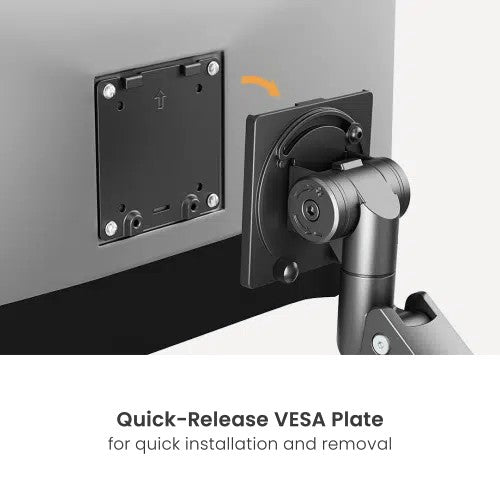 Premium Heavy Duty Gas Spring Monitor Arm For Heavy and Ultrawide Monitors (for 13–49″ Monitors/ 20kg capacity) — image 6