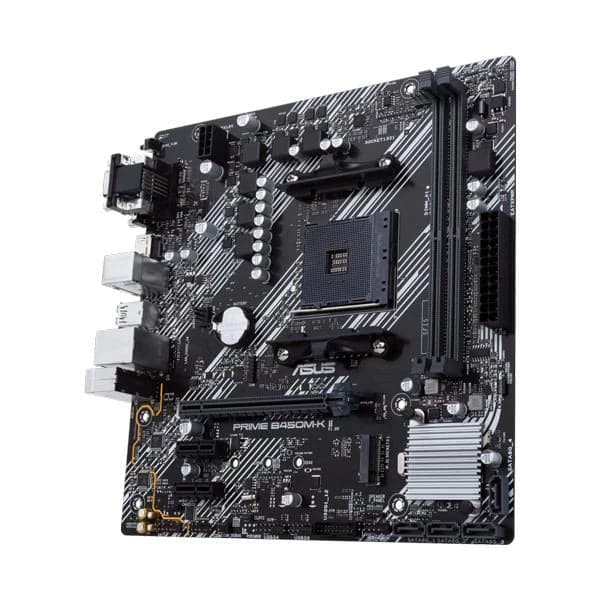 ASUS Prime B450M-K II DDR4 AMD Motherboard - 4