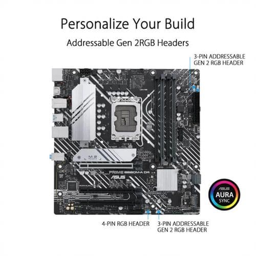 ASUS Prime B660M-A DDR4 Intel Motherboard - 2