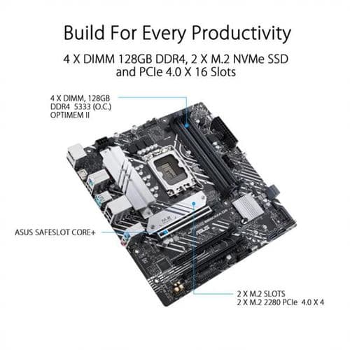 ASUS Prime B660M-A DDR4 Intel Motherboard - 4
