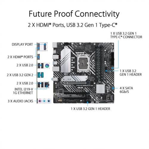 ASUS Prime B660M-A DDR4 Intel Motherboard - 5
