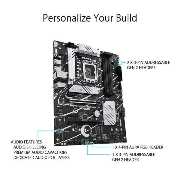 ASUS Prime B760-Plus D4 Intel Motherboard - 4