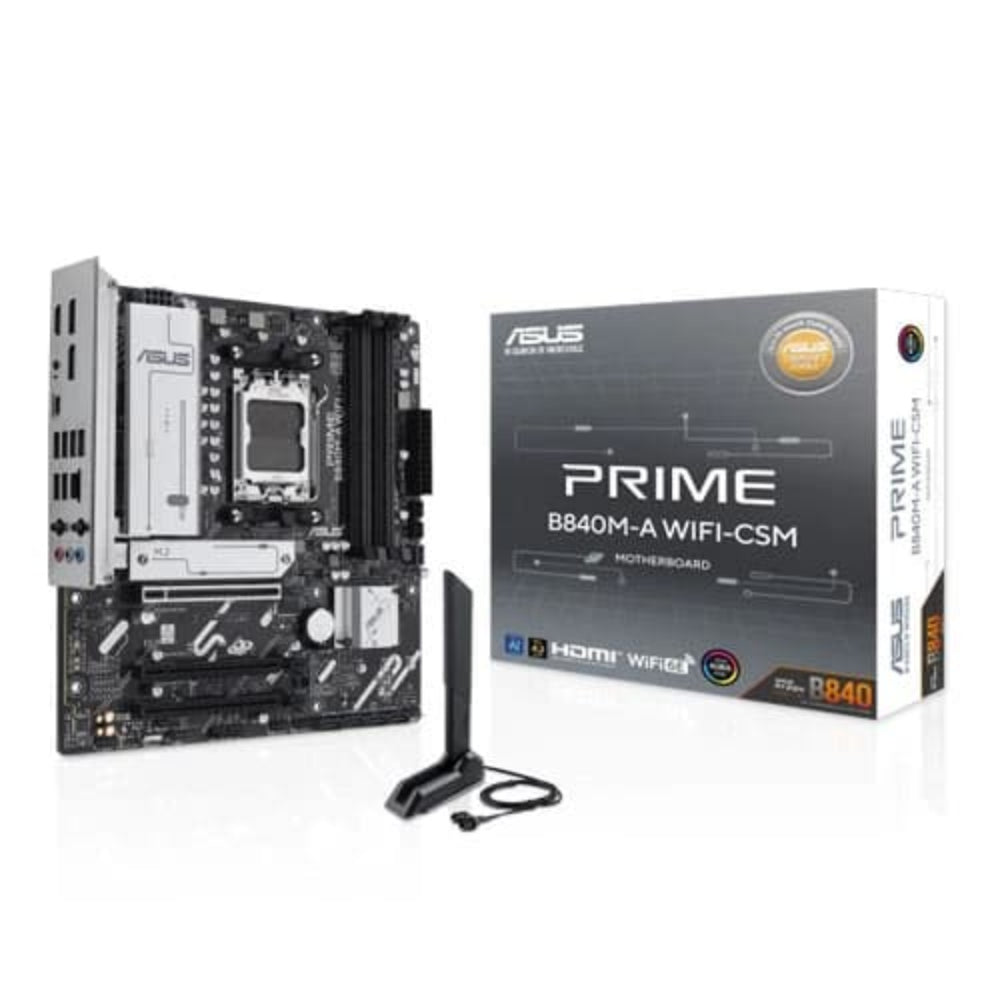 ASUS Prime B840M-A WIFI 6E CSM DDR5 AMD Motherboard – TechCure India