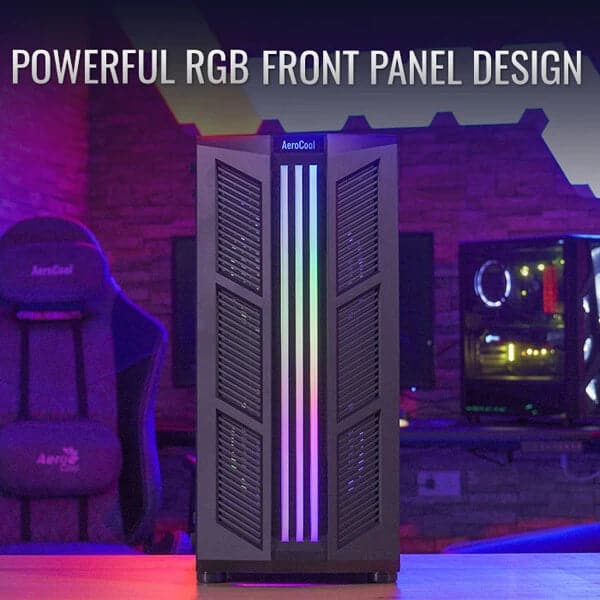 AEROCOOL Prime RGB ATX Mid Tower Cabinet (Black) - 3