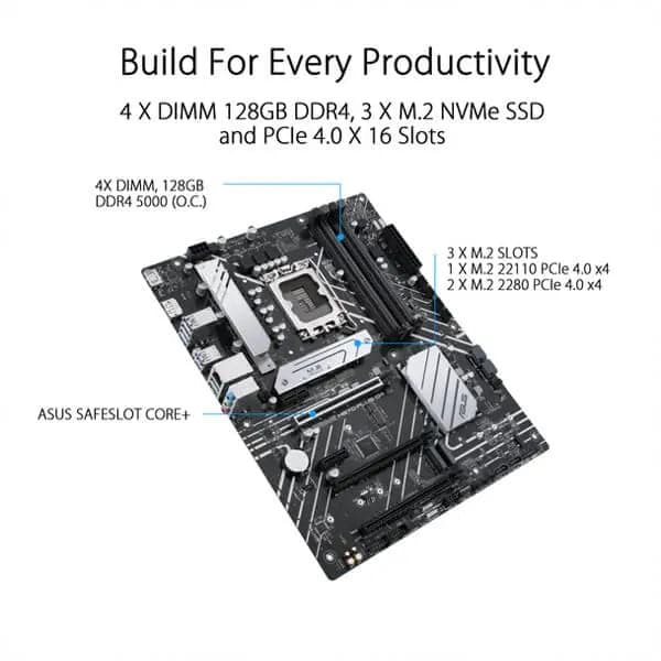 ASUS Prime H670-Plus DDR4 Intel Motherboard - 5